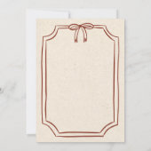 Liebe und Pizza Coquette Italienische Dusche Einladung (Rückseite)