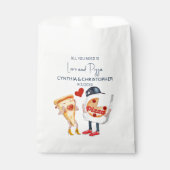 Liebe und Pizza Geschenktütchen (Vorderseite)