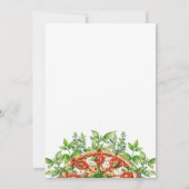 Liebe und Pizza Italienisches Brautparty Einladung (Rückseite)