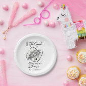 Liebe und Pizza | Lässige Probe Pappteller (Party)