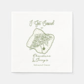 Liebe und Pizza | Lässige Probe Serviette (Vorderseite)