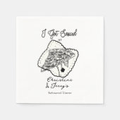 Liebe und Pizza | Lässige Probe Serviette (Vorderseite)