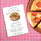 Liebe und Pizza Probe Einladung