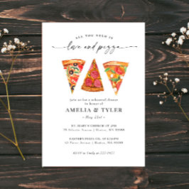 Liebe und Pizza Probe Einladung