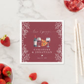 Liebe und Pizza | Probe Serviette (Beispiel)