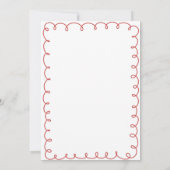 Liebe und Pizza | Whimsisches Brautparty Einladung (Rückseite)