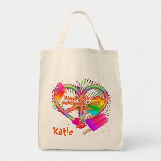 Liebe und Popsicles Tote Bag Tragetasche (Vorne)