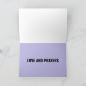 LIEBE UND PRAYER, LAVENDER FELD CHRISTLICHE KARTEN (Innenseite)