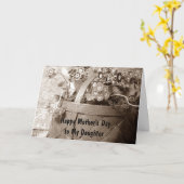 LIEBE UND PREIS FÜR IHREN DAUGHTER AM MUTTER KARTE (Gelbe Blume)