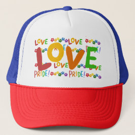 LIEBE UND PRIDE TRUCKER HAT TRUCKERKAPPE