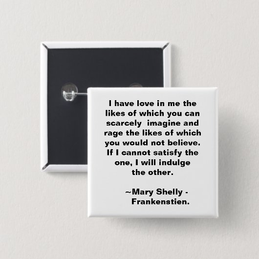 Liebe und Rage Button (Vorne & Hinten)