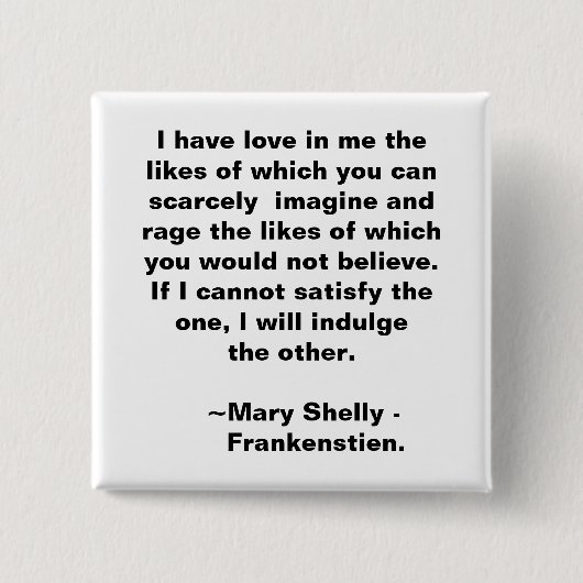 Liebe und Rage Button (Vorderseite)