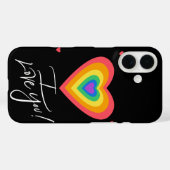 Liebe und Regenbogenherz Case-Mate iPhone Hülle (Rückseite (Horizontal))