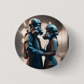 LIEBE UND RESISTENZ Button-Bereich-2-Taste Abzeich Button (Vorderseite)