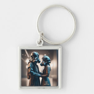 LIEBE UND RESISTENZ Cine-Scope 2 Premium Metal Schlüsselanhänger