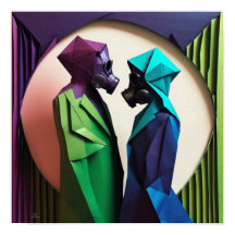 LIEBE UND RESISTENZ Origami Lebhaft