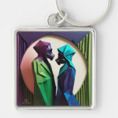 LIEBE UND RESISTENZ Origami Lebhaft Schlüsselanhänger (Vorne)