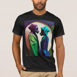 LIEBE UND RESISTENZ Origami Lebhaft T-Shirt
