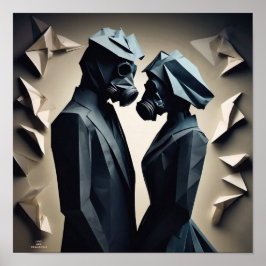 LIEBE UND RESISTENZ Origami Poster