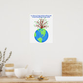 Liebe und Rett der Earth Forever Environment Art Poster (Küche)