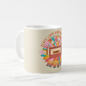 Liebe und Rock & Roll Kaffeetasse (Vorderseite Links)