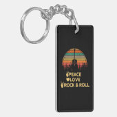 Liebe und Rock'n'Roll Schlüsselanhänger (Vorderseite links)
