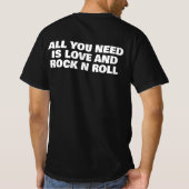 Liebe und Rock'n'Roll-T - Shirt (Rückseite)