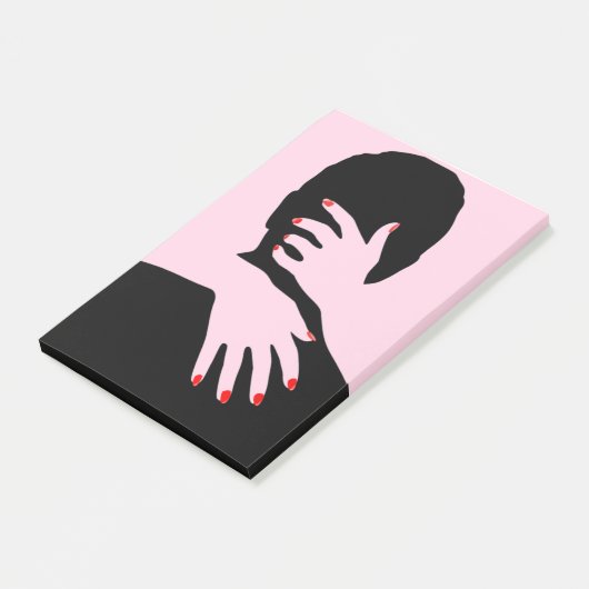 LIEBE UND ROMANCE POST-IT KLEBEZETTEL (angewinkelt)