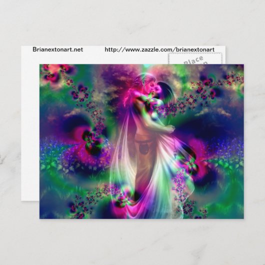 Liebe und Romantik Postkarte (Vorne/Hinten)