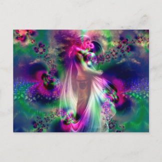 Liebe und Romantik Postkarte