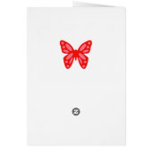 Liebe und Rose Blackboard Style Card (Hinten)