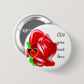 Liebe und Rose_ Button (Vorne & Hinten)