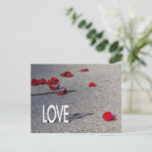 Liebe und Rose Postkarte (Stehend Vorderseite)