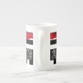 Liebe und Rose Tasse im Blackboard-Stil (Rückseite)