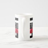 Liebe und Rose Tasse im Blackboard-Stil (Rückseite)