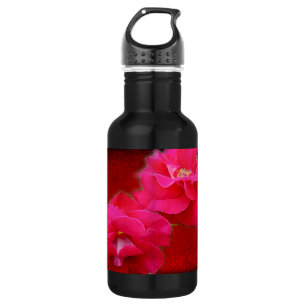 Liebe und rote Rosen Trinkflasche