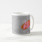 Liebe und Ruhe, Lovemug, Kaffee Tasse (VorderseiteRechts)