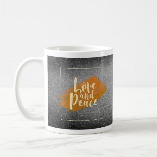 Liebe und Ruhe, Lovemug, Kaffee Tasse (Links)