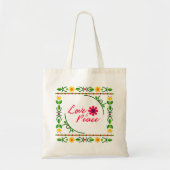 Liebe und Ruhe Romantische Tote Tasche (Vorne)