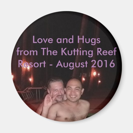Liebe und Schläger vom Kutting Reef Resort 2016 Magnet (Vorne)