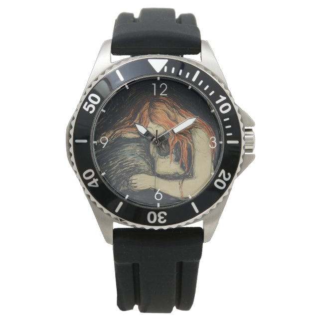 Liebe und Schmerzen (The Vampire) (von Edvard Munc Armbanduhr (Vorderseite)