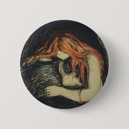 Liebe und Schmerzen (The Vampire) (von Edvard Munc Button (Vorderseite)