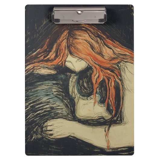 Liebe und Schmerzen (The Vampire) (von Edvard Munc Klemmbrett (Vorderseite)