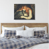 Liebe und Schmerzen (The Vampire) (von Edvard Munc Leinwanddruck (Insitu (Schlafzimmer))