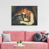 Liebe und Schmerzen (The Vampire) (von Edvard Munc Leinwanddruck (Insitu (Wohnzimmer))