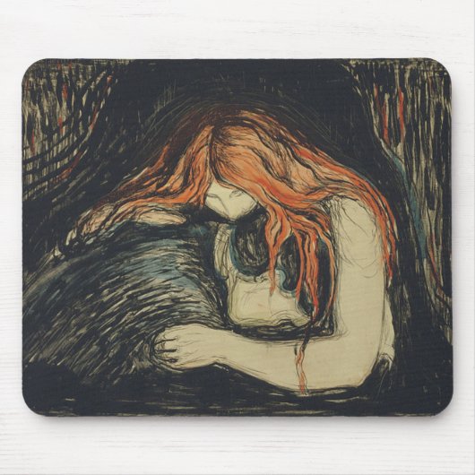 Liebe und Schmerzen (The Vampire) (von Edvard Munc Mousepad (Vorne)