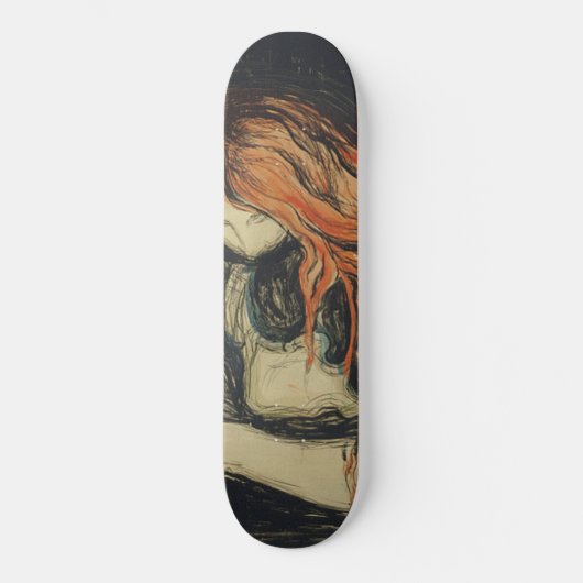 Liebe und Schmerzen (The Vampire) (von Edvard Munc Skateboard (Vorderseite)