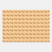 Liebe und Schmetterlinge in Orange Geschenkpapier Set (Vorderseite 2)