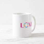 Liebe und Schmetterlinge Kaffee Tasse (VorderseiteRechts)