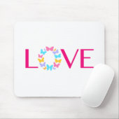 Liebe und Schmetterlinge Maus Pad Mousepad (Mit Mouse)